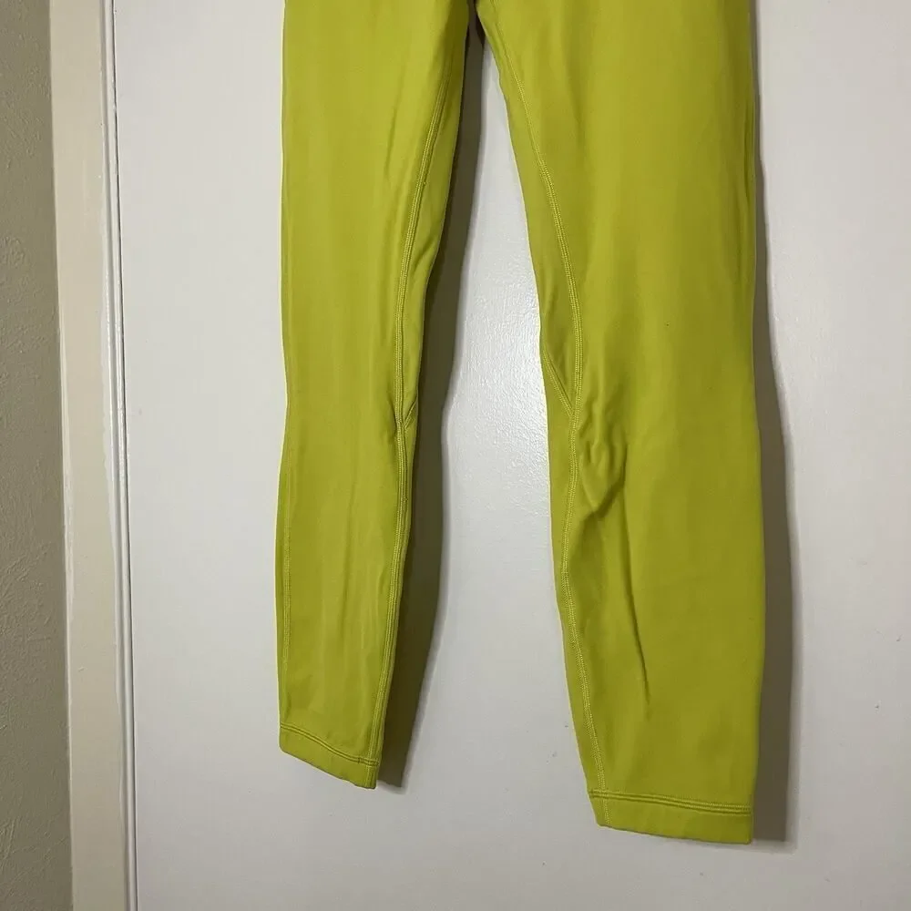 Lululemon Align high rise electric yellow leggings size 6